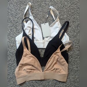 by NEGATIVE - Cotton Triangle Bralette, 3 pack (flex fit)